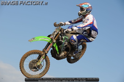 2009-10-03 Franciacorta - Motocross delle Nazioni 0338 Free practice MX1 - Nicolas Aubin - Yamaha 450 FRA